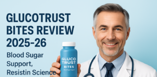 GLUCOTRUST BITES REVIEW 2025-26 — Blood Sugar Support, Resistin Science & US Buyer Guide GLUCOTRUST BITES REVIEW 2025-26