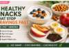 5 Healthy Snacks That Stop Cravings Fast (No Diet Needed) healthy snacks that stop cravings fast including yogurt nuts apple peanut butter eggs and chickpeas