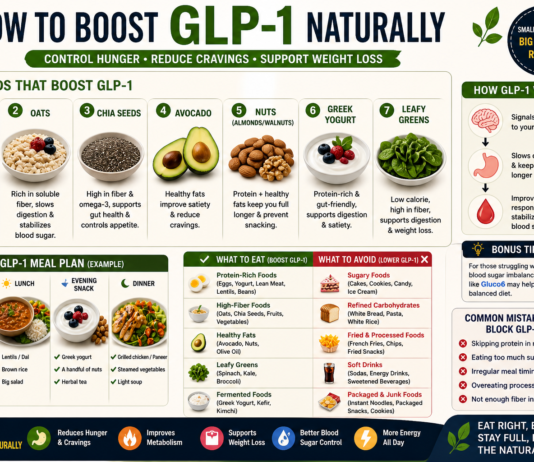 How to Boost GLP-1 Naturally (Foods, Meal Plan & What to Avoid – 2026 Guide) how to boost GLP-1 naturally with foods meal plan and diet tips for hunger control and weight loss