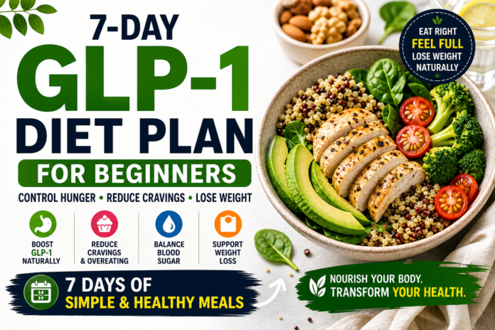 glp-1 diet plan for beginners 7 day meal plan for hunger control and weight loss